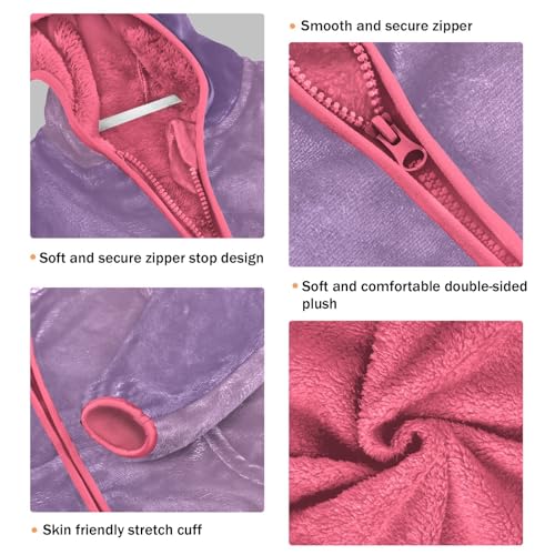 GuoChe Purple Gradient Boys Sherpa Jacket3