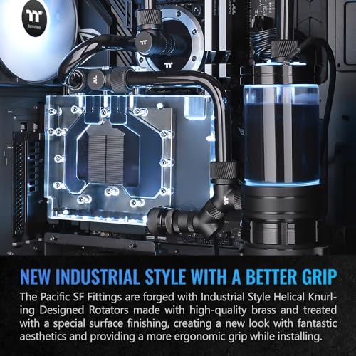 Image of Thermaltake Pacific SF Female to Male 30mm Extender Matte Black /DIY LCS /Fittings CL-W393-CU00MK-A