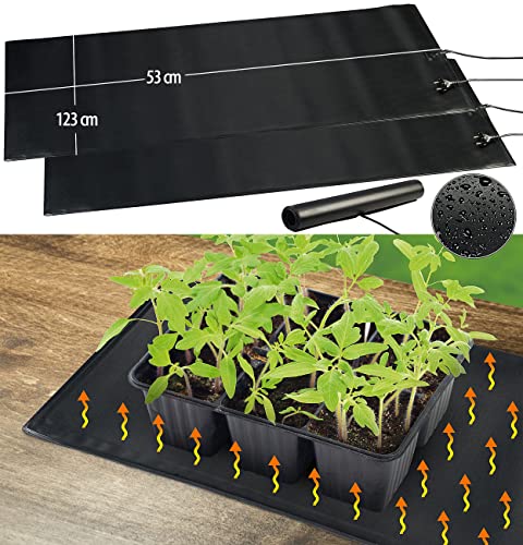 Royal Gardineer Heizmatte für Terrarium: 2er-Set Heizmatten für...