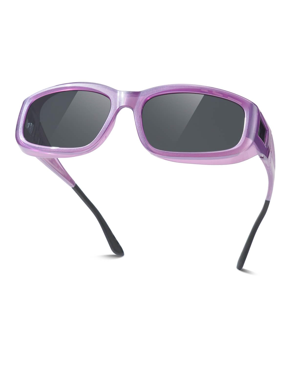 Meeloog Polarisierte Überbrille für Damen Herren UV400 Sonnenbrille für Brillenträger Sport DEMST0070