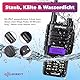 MIRKIT Wasserdichtes Radio, BAOFENG UV-9R Plus MK1 (UV-82 3. Generation), MaxPower mit USB-Programmierkabel für Dual-Band UV9R & 2200 mAh Akku, IP67 tragbares Radio: Staub-, kalt & wasserdicht