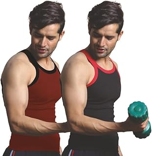 skipper Men's Cotton Vest - Classic Gym Vest - Pack of 2-picture-36