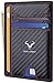 Porte-Cartes De Crédit &Cash,BULLIANT Mini Slim Portefeuille en Cuir Homme Femme,3.15"x4.5",RFID Blocage,Noir1303