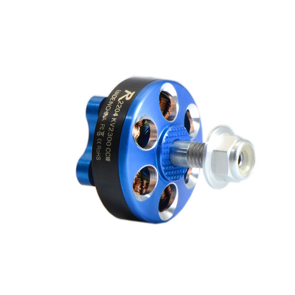 VIDOO R2204 2204 silnik bezszczotkowy 2300KV 3-4S do drona RC FPV Racing Multi Rotor - czarny i niebieski