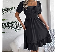 Corally swim ブラックpuff sleeve long dress Corally swim ブラックpuff sleeve long dress