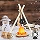 Miniatur Wichtel Zubehör Wichtel Zubehör Weihnachten Set Miniatur Deko Miniatur Weihnachten Lagerfeuer Wichtel Schlitten Feuerstelle Puppenhaus Zubehör Weihnachten