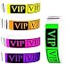 Goldistock 3/4" Tyvek Wristbands VIP- 500 Ct. Variety Pack B- 100/Color: Neon Green, Neon Yellow, Neon Pink, Neon Orange, Neon Purple