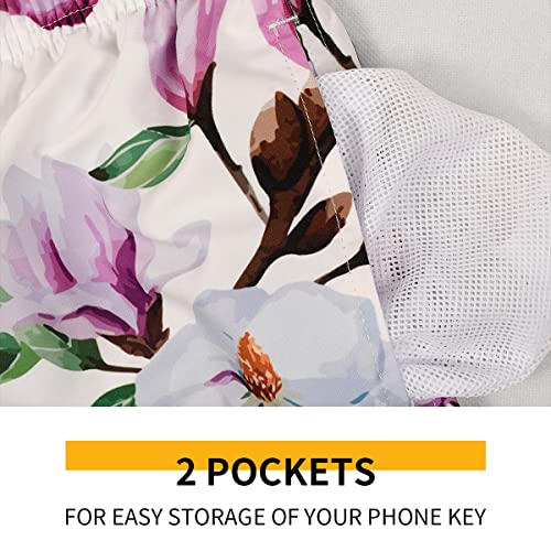 Mens Swim Trunks Quick Dry Beach Swim Shorts with Mesh Lining and Pockets3