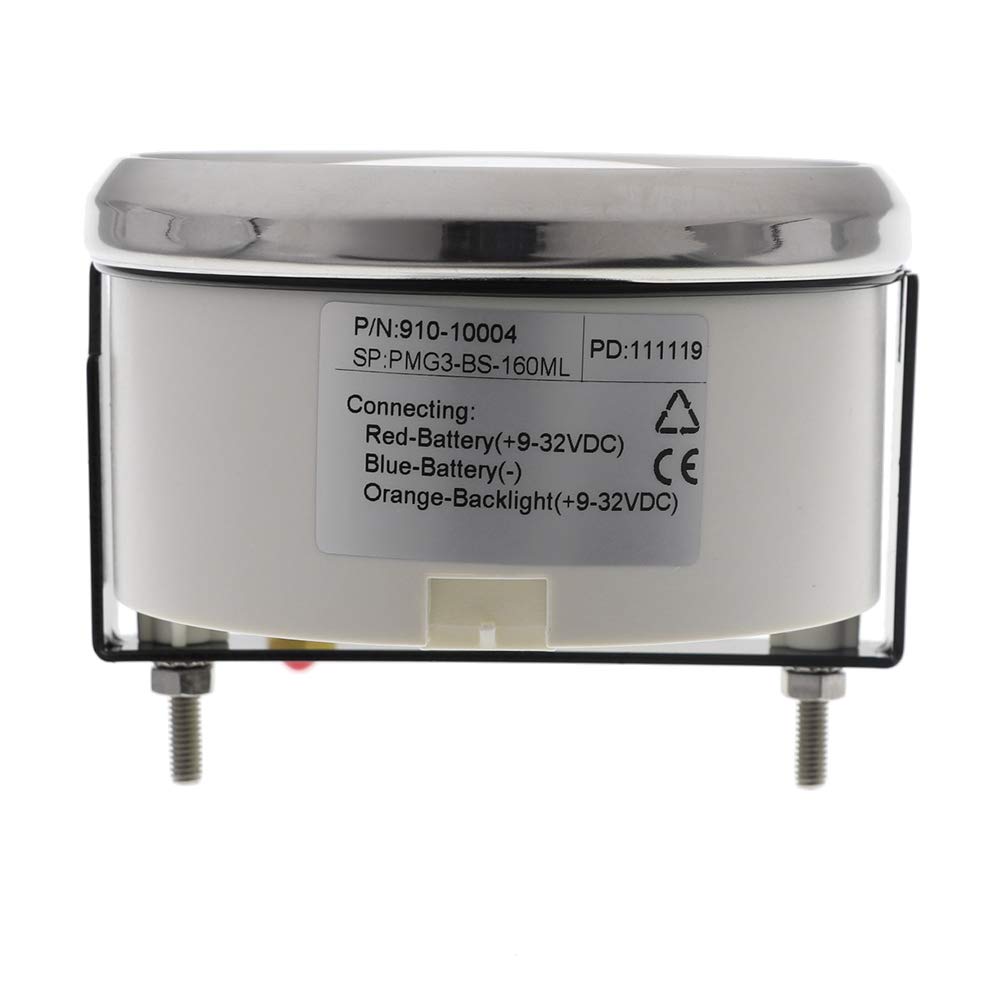 Universale 160MPH GPS Tachimetro Contachilometri Calibro di velocità di Visualizzazione Digitale A Cristalli LIQUIDI Tester del Calibro for Auto Barca Auto Marine Moto 85 Millimetri(BN)