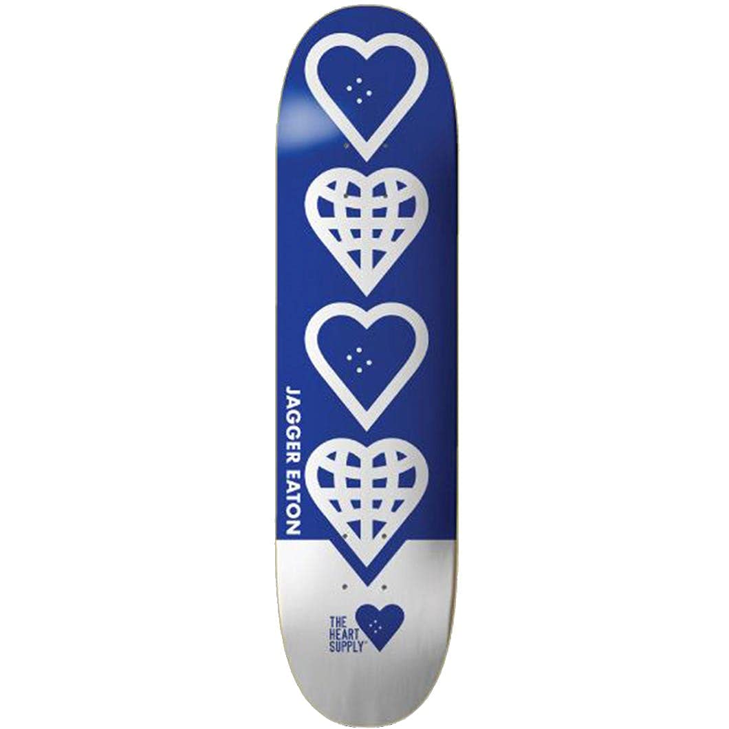 The Heart Supply Jagger Eaton World Planche de Skateboard Bleu 21 cm