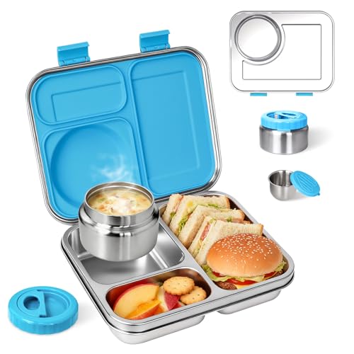 Stainless Steel Bento Lunch Box 7+Kids ＆ Adult with Insulated
