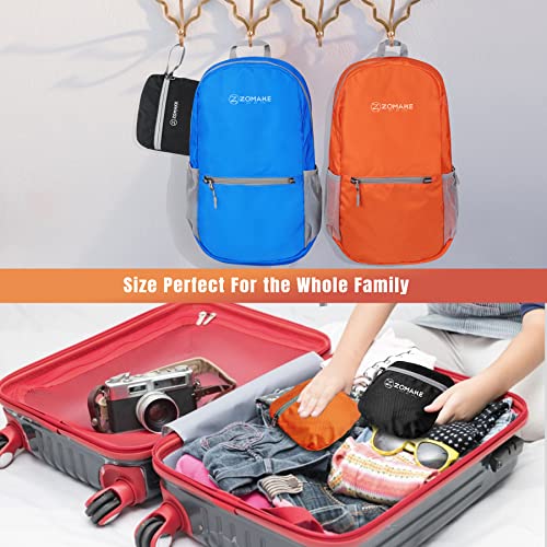 Image of ZOMAKE Ultra Lightweight Hiking Backpack 20L, Packable Small Backpacks Water Resistant Daypack for Women Men(Orange)