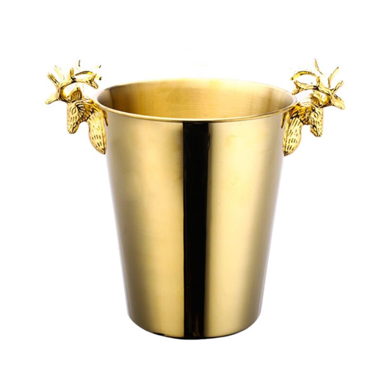 FZL02068LM Ice Bucket Creative Stainless Steel Ice Bucket Retro Champagne For Bar Party Commercial Wine Cooler