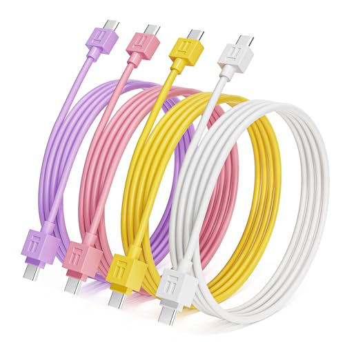 Vofolen USB C to USB C Cable 4Pack 30W Type C Fast Charging Cable for iPhone 17 Air 16 Plus 15 Pro Max 3.3 FT USBC to USBC Charger Cord for iPad MacBook Samsung Galaxy S25/S24/S23, Pixel and More