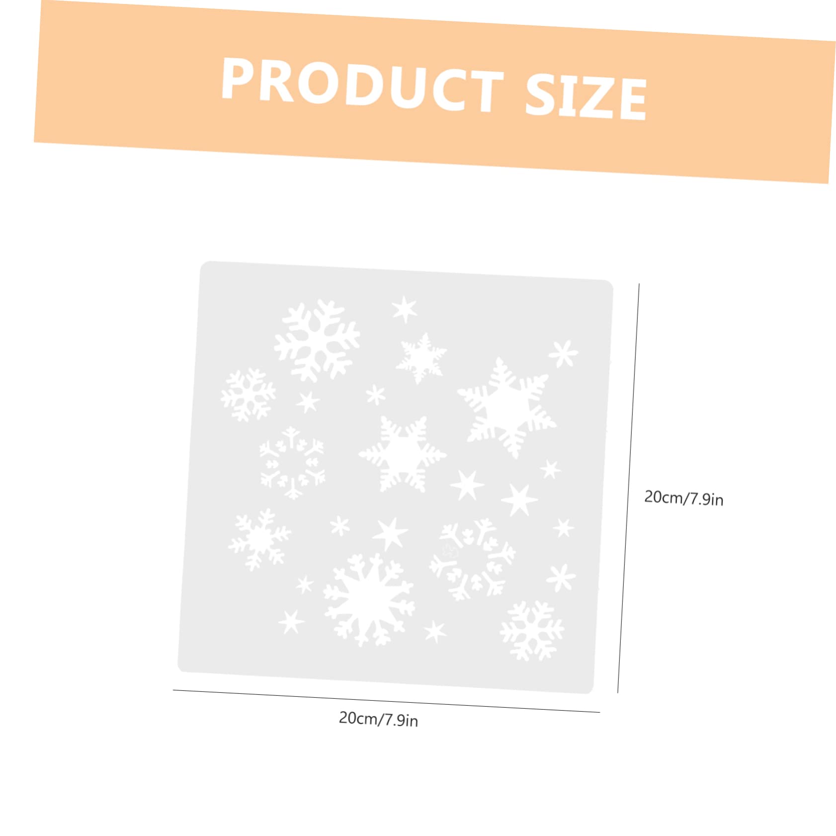 SHINEOFI 5 Juegos Plantilla De Pintura Plantillas De De Nieve Para Pintar Arte Del De Nieve Plantillas De Vacaciones De Nieve Pegatinas El Plastico 4 Uds * 5