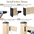 Steel DN Mate 20 PCS Deck Railing Bracket Connectors for 2x4 (Actual 1.5”x3.5”) Wood Post to Handrail Connection, Sturdy Nylon Stair Fence Railing Connectors with Coated Wood Screws,Drill Bit