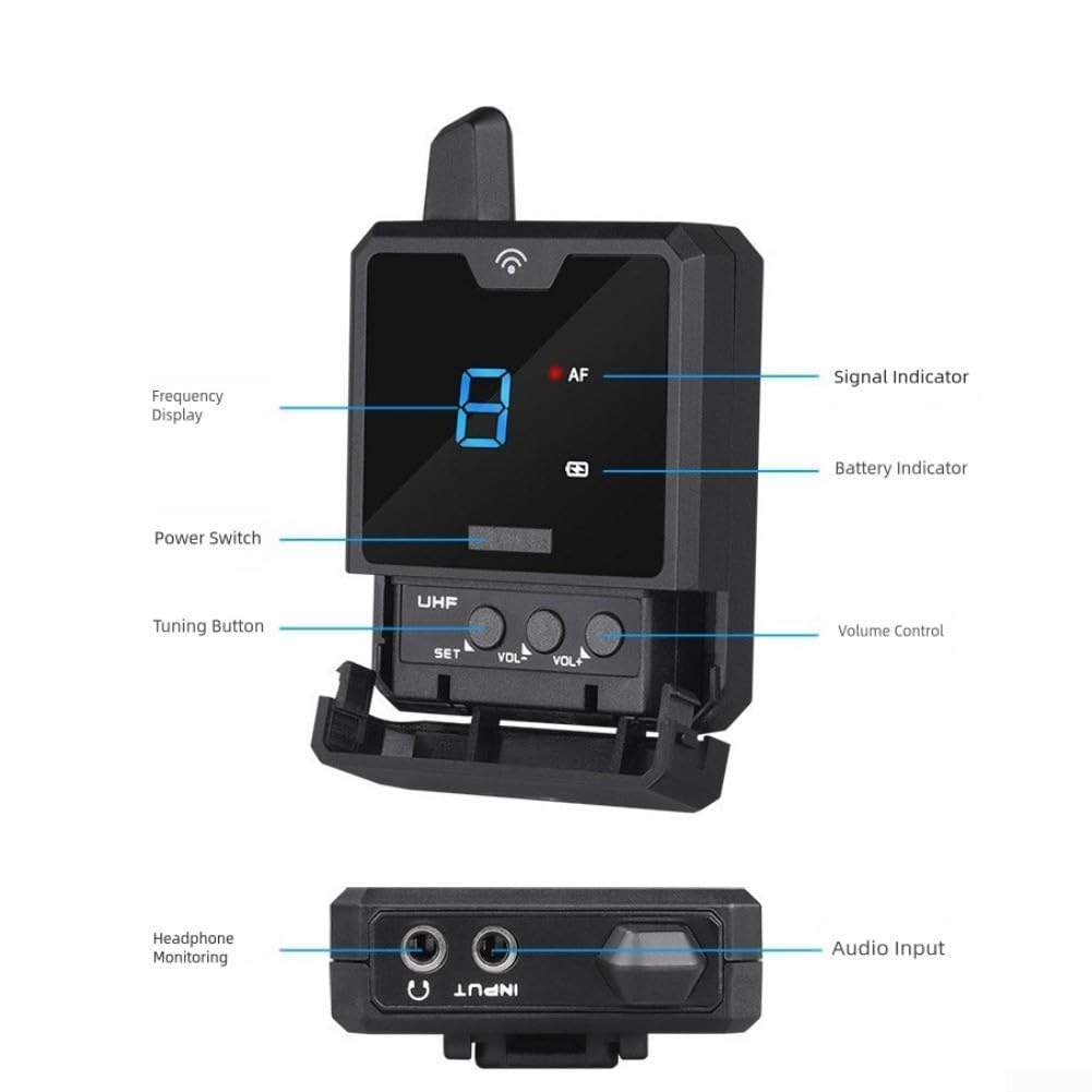 Drahtloses In-Ear-Monitor-Set mit Rauschunterdrückung(1 to 1)