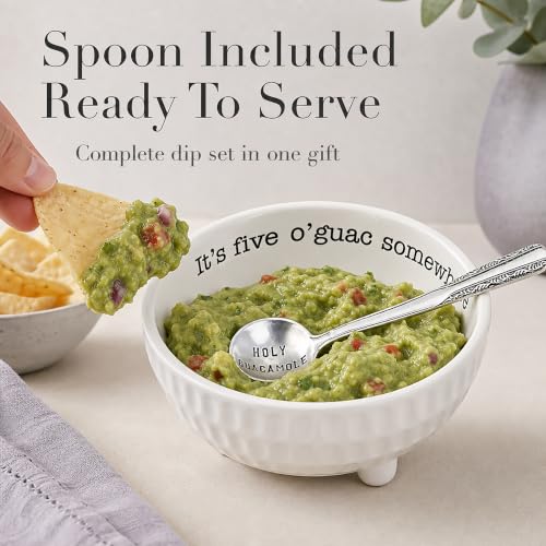 Mud Pie 4851076 Guacamole Serving Dish Set, White by Mud Pie - Used condition - Image 9