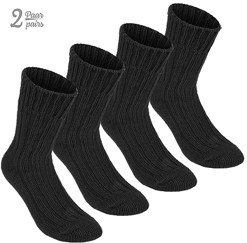 2 Pairs Unisex Alpaca Wool Socks - Thick Winter Socks for Men or Women - 100% Alpaca Premium Thermal Warm Boot Socks2