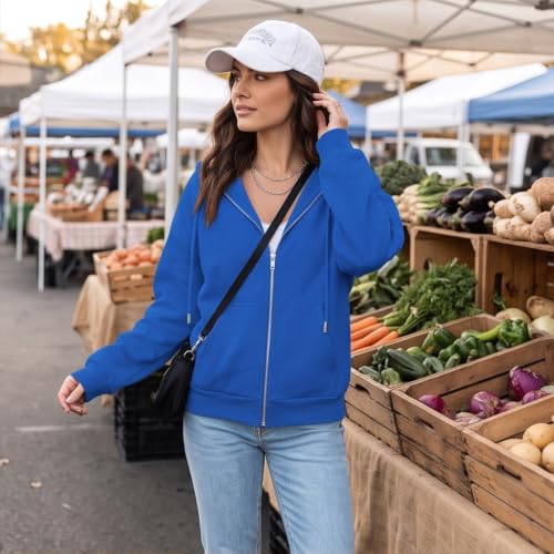 Elneeya Womens Hoodies Zip Up Vintage Cruise Hiking Oversized Sweatshirts - image 3