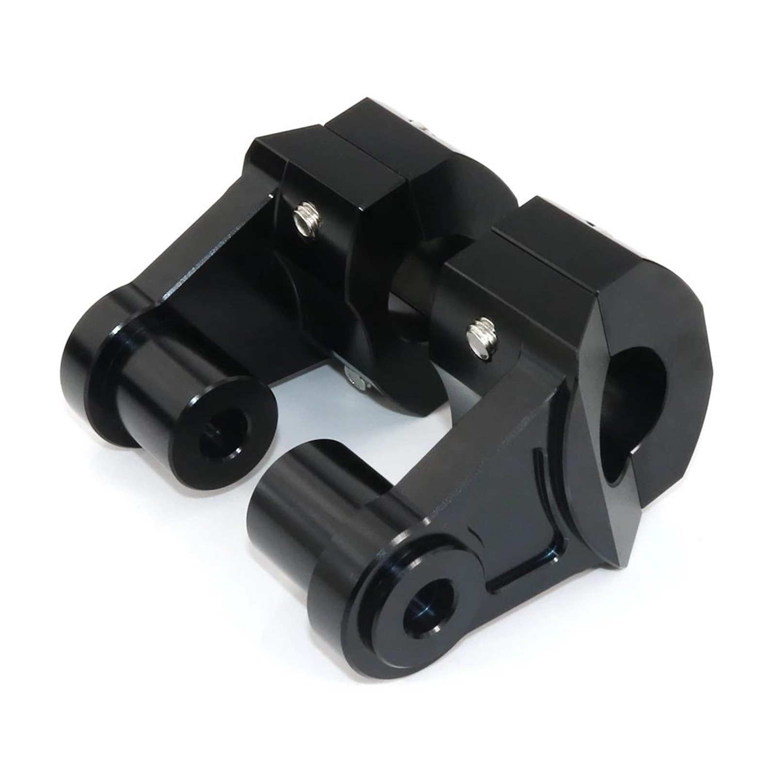 Lenkererhöhung Für Royal Enfield Für Super Meteor 650 2022 2023 2024 25,4 Mm Motorradlenker Fat Bar-Halterung Riser(Schwarz)