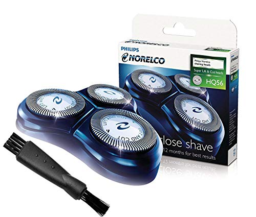 Philips Norelco HQ56 Reflex Plus Electric Razor Replacement Head with Shaver Cleaning Brush - Bundle