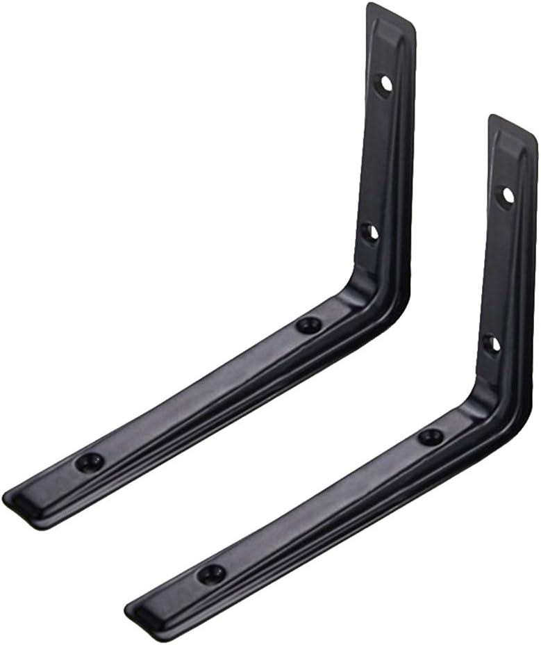 2 Shelf Brackets - Heavy Duty L Bracket Corner Brace Support, Metal Joint Angle Bracket for Hanging, Floating Shelves Bracket for Shelf for Shelf with Screws
