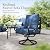 Sophia & William Patio Conversation Set for 5, 3-Seater Sofa, 2 Swivel Chairs and a Coffee Table, Metal Outdoor Furniture with 5.75" Extra Thick Cushions, Navy