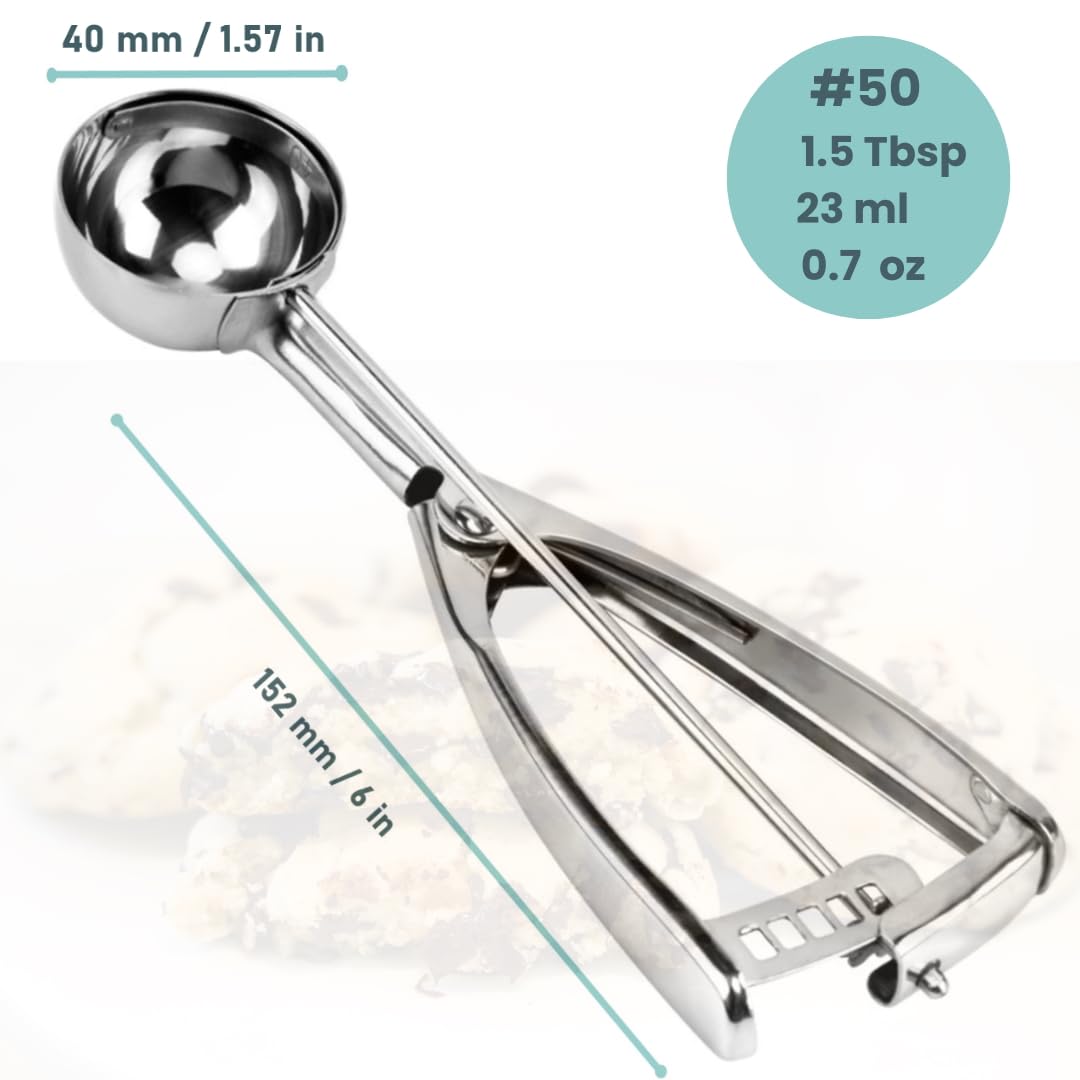 Amazon.com: Stainless Steel Cookie Scoop - 1.5Tbsp/23ml/0.7oz