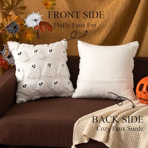UGASA-Halloween-Pillow-Covers-White-Ghost-Throw-Pillow-Cases-Soft-Plush-Faux-Fur-Wool-Couch-Cushion-Case-for-Home-Decor-Set-of-218×18-White UGASA Halloween Pillow Covers White Ghost Throw Pillow Cases Soft Plush Faux Fur Wool Couch Cushion Case for Home Decor Set of 218×18 White