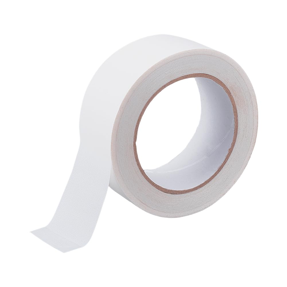 BENECREAT 49 Yards White Book Repair Tape, 1.6 Inch Adhesive Binding Tape for Book Binding Repair, Nylon Reinforcement Tape, Archival Book Repair Tape Library Supplies