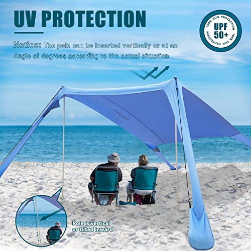 FBSPORT 7x7 Beach Shade Canopy