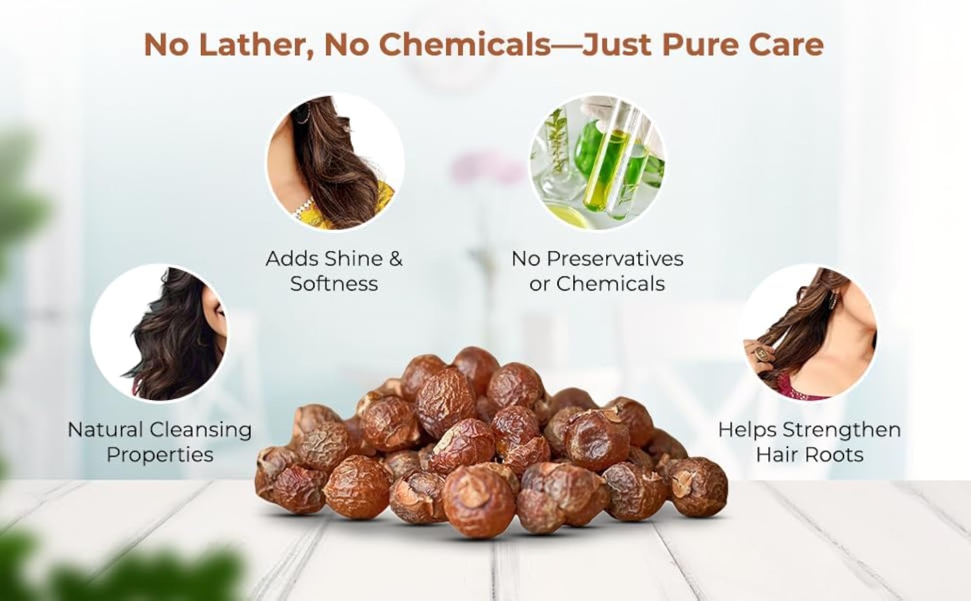 Dried Reetha Nuts for Hair, 900g