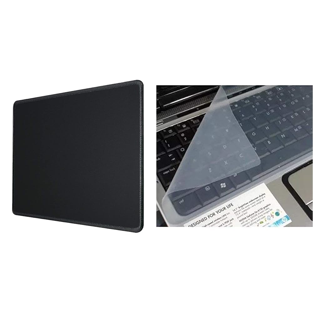 Lapster Speedo Type Non-Slip Rubber Base Mouse Pad with Antifray Stitched Embroidery Edges for Lapto