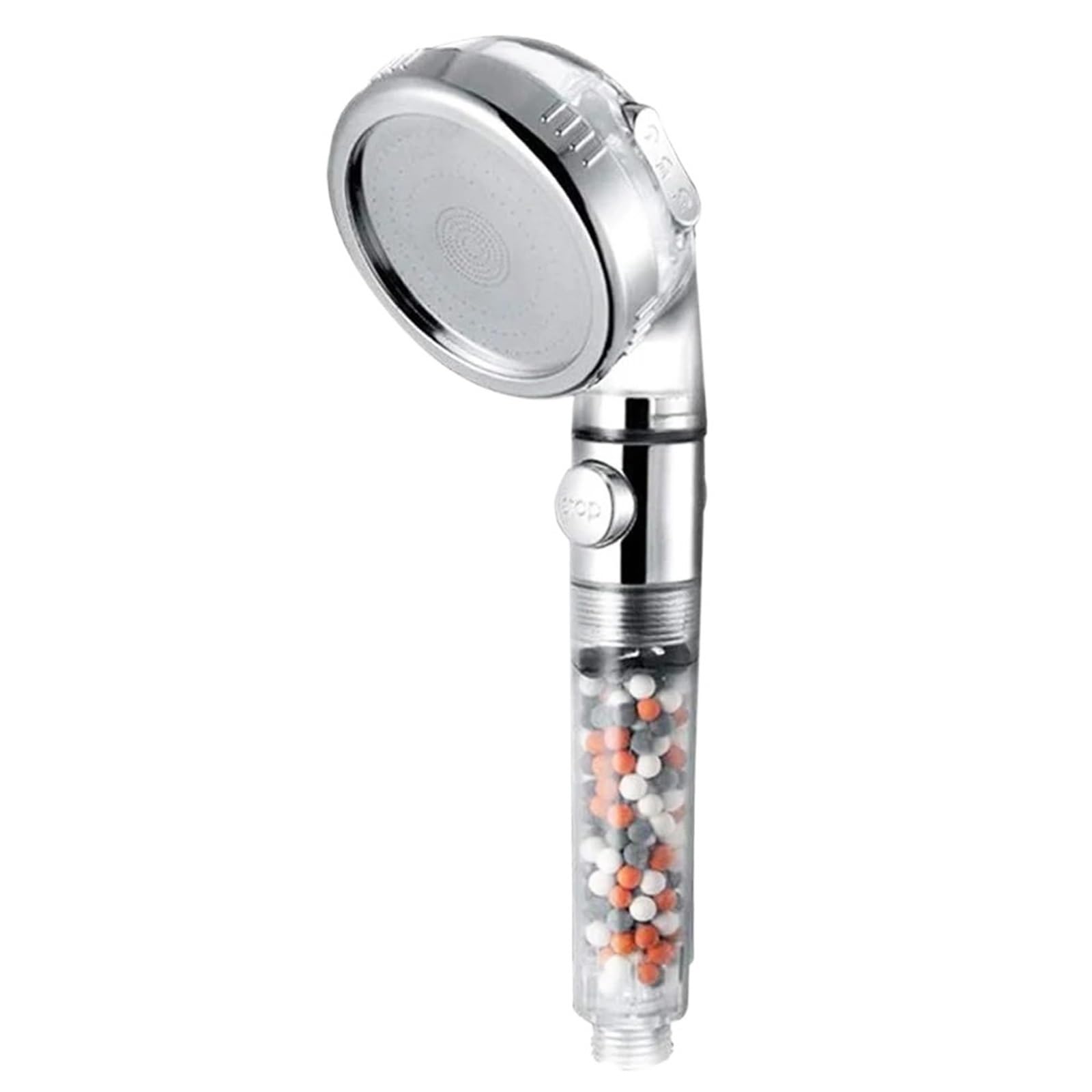 Mqfbnnp Shower A Shower Head Shower Head High Pressure Water Saving With On/Off Switch Stop Button 3 Modes Handheld Bathroom Showerheads(Shower A)