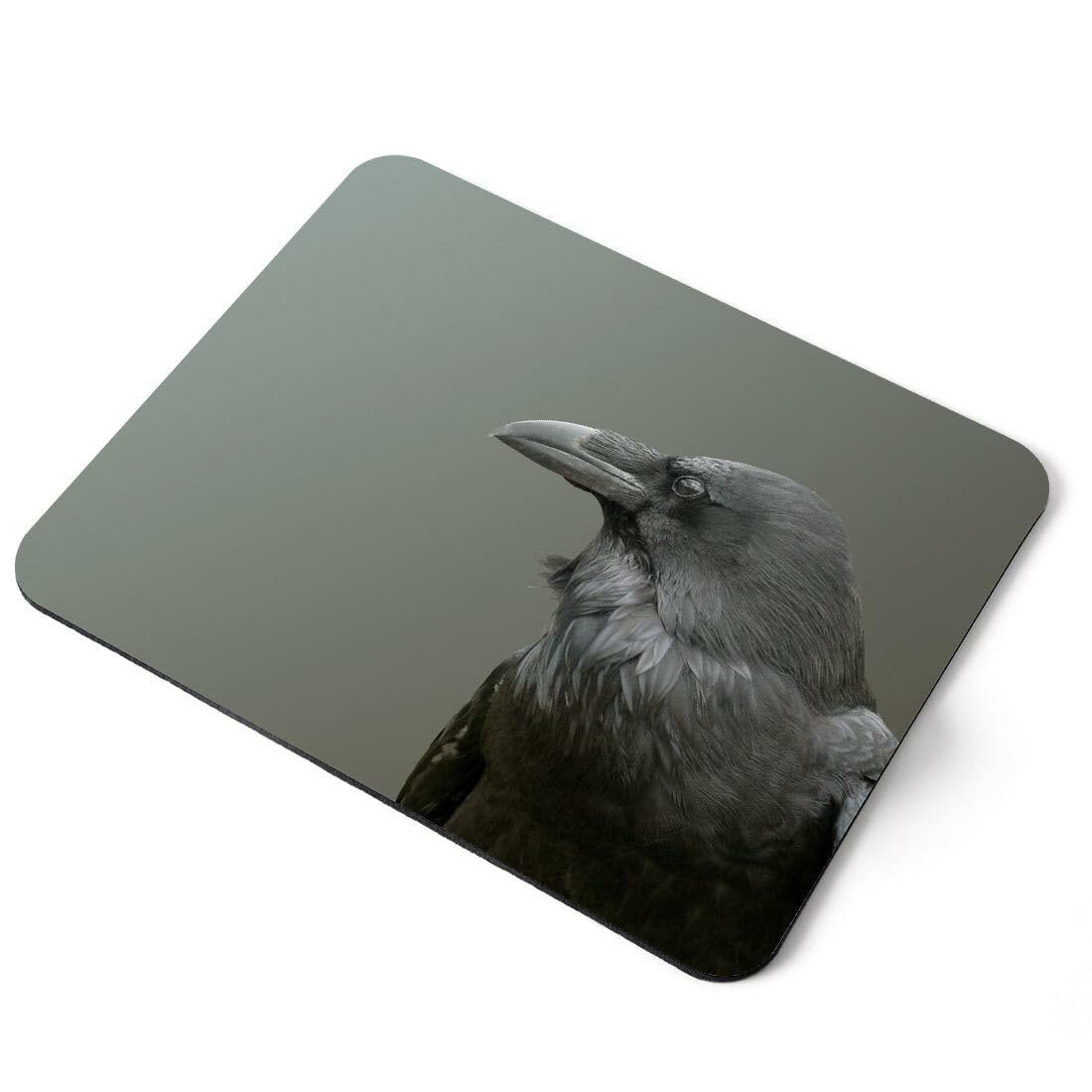 MIKKA ENTERPRISES Mouse Mat Pad - Black Raven Crow Black Bird Laptop PC Desk Office #8342 Printed Rubber Mouse pad, Home Office Use, Non Slip