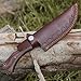 WARIVO KNIFE 1095 High Carbon Steel Bushcraft Knife Full Tang Hunting Knife with Leather Sheath Handmade 11 Inches Fixed Blade knife Along with Rosewood Handle