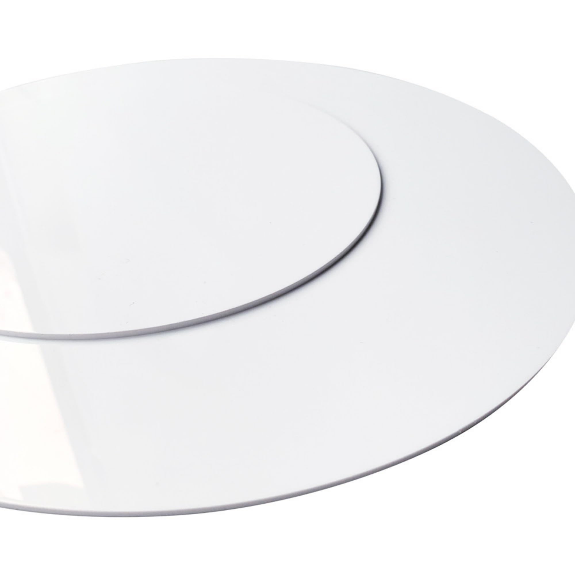 Disque PVC rigide blanc pour panneau signalisation rond de diamètre 70cm - 8