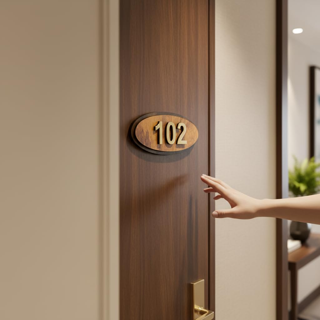 Customized Name Plate for Door Entrance Outdoor | Personalized Housewarming Gifts & Home Decor | Water Proof Name Plate for House | Affordable & Unique Number Plates and Art Name Plaques — Amazon image 4