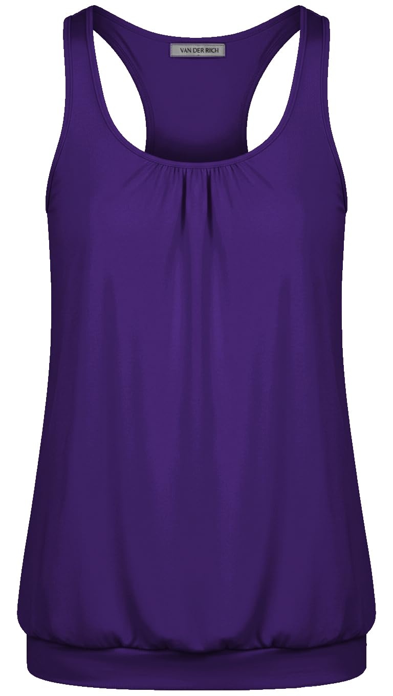 Van Der Rich ® - Camiseta de Tirantes Espalda Nadadora Escote Plisado - Mujer — view 13