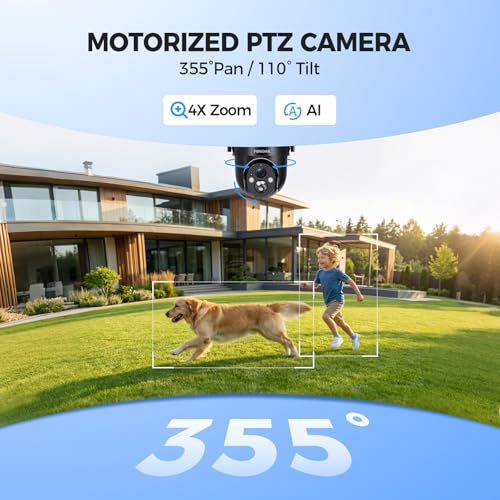 Solar Security Cameras Wireless Outdoor, 2K 360° View WiFi 3MP Security Cam - image 4