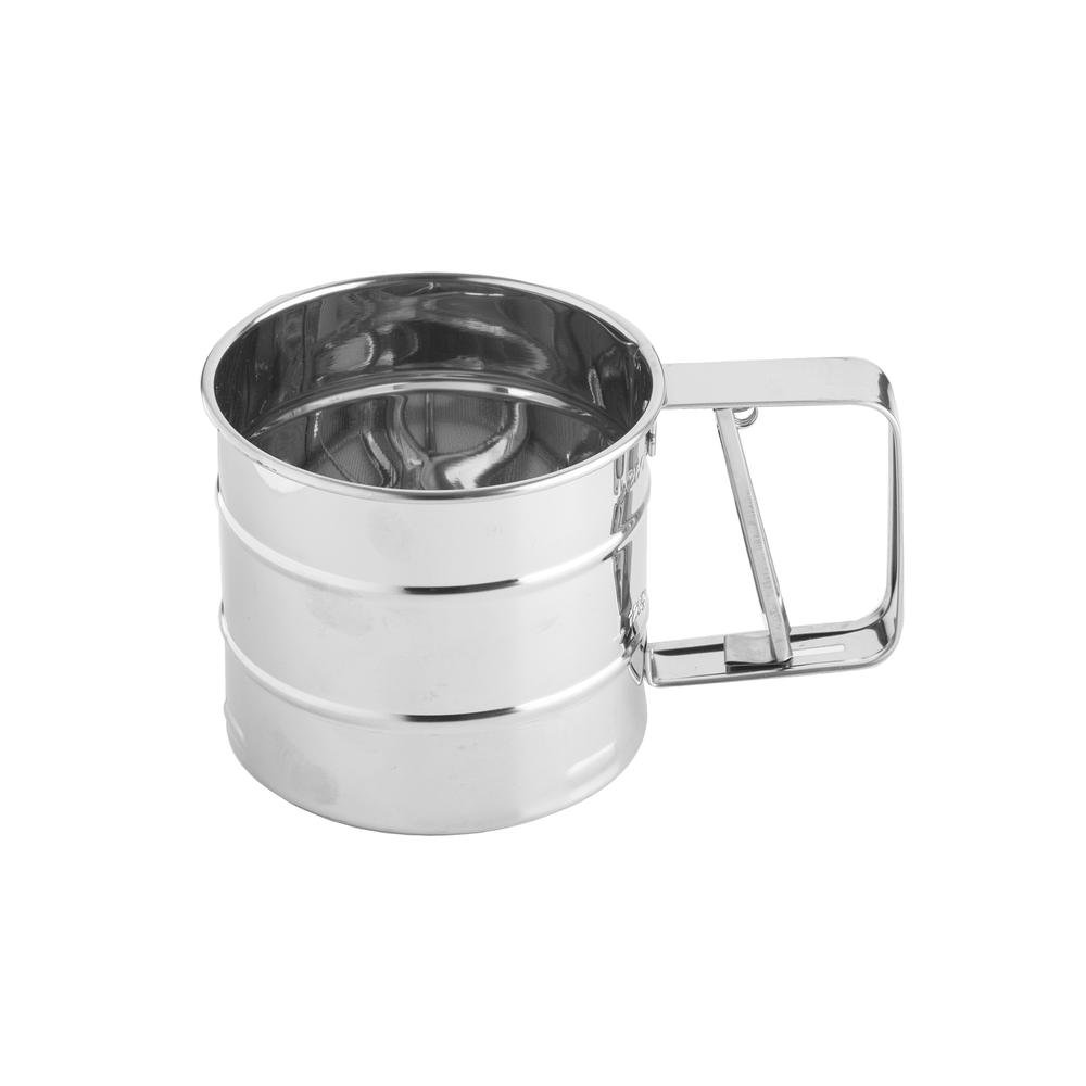 Mason Cash Stainless Steel Flour Sifter Shaker, Silver, 16 x 10.5 9.5 cm