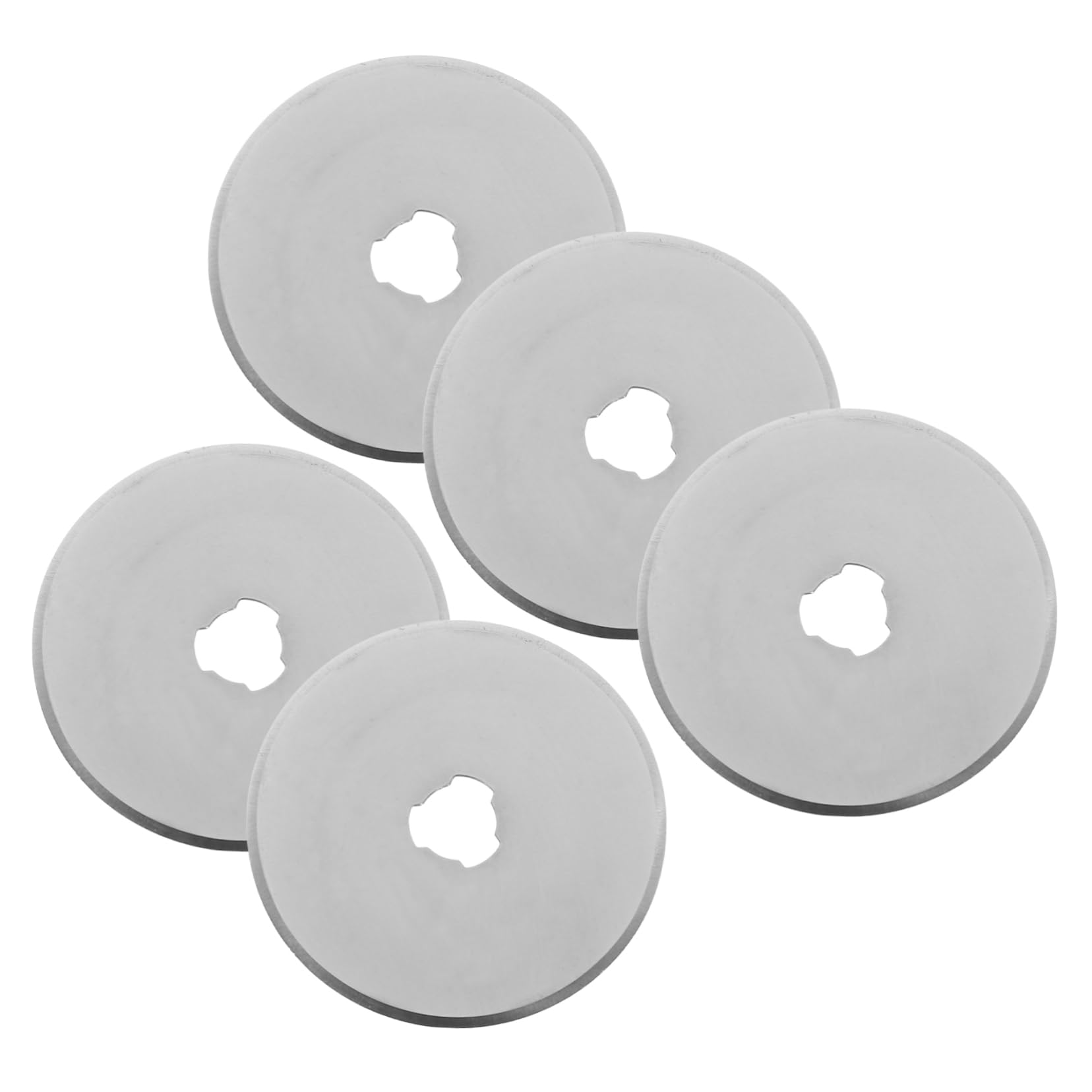 Beatifufu Rotary Blades Replacement 5pcs Quilting Craft Blades Sharp Rotary Cutting Tool for Fabric Leather Cardboard Wallpaper