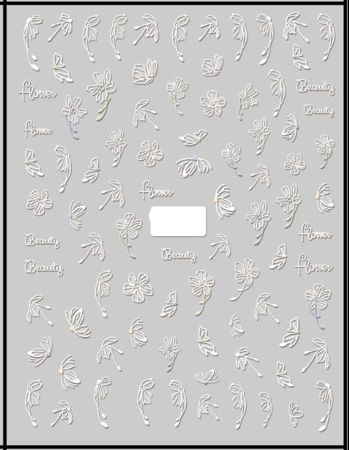 Nail It! 5D Self-Adhesive Nail Art Stickers - Flowers 6140-picture-37