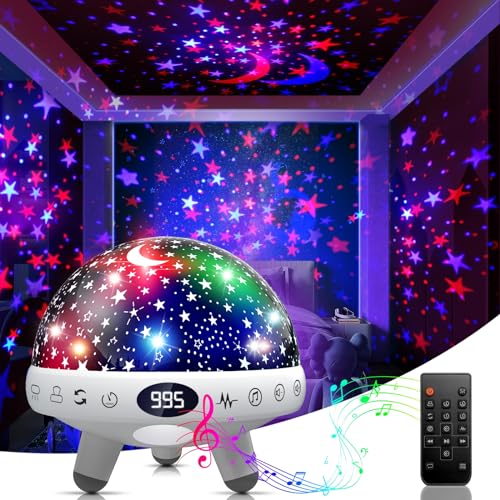 Image of YACHANCE Kids Sound Machine with Night Light Projector,29 Soothing Sounds Baby Night Light Star Projector for Kids Room,White Noise Machine for Baby Sleeping Soother,Nursery Lamp,Bedroom Decor
