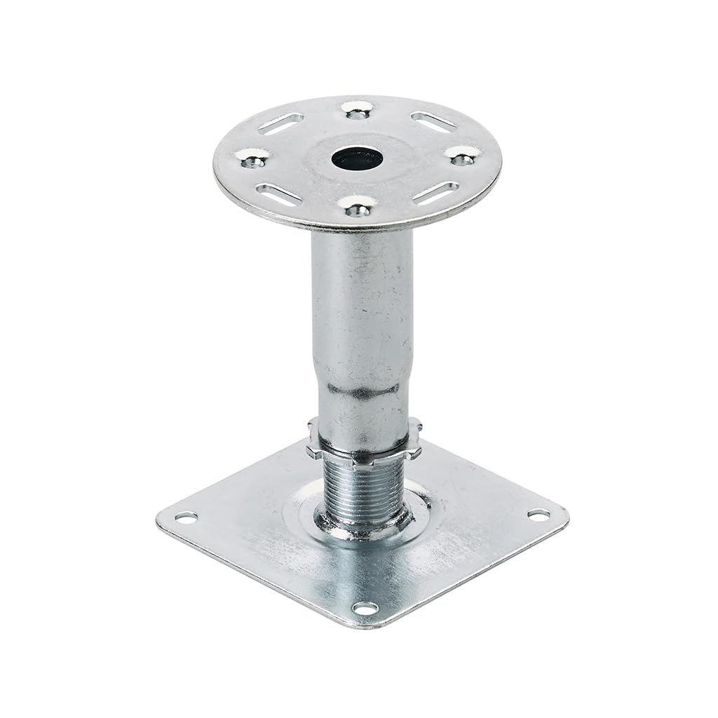 Silver Raised Access Floor Steel Adjustable Pedestal - 135Mm - 210Mm - Pack Of 10
