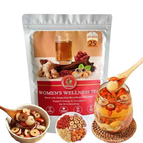 25 Pack Organic Ginger Tea for Women-Chinese Herbal Tea Blend