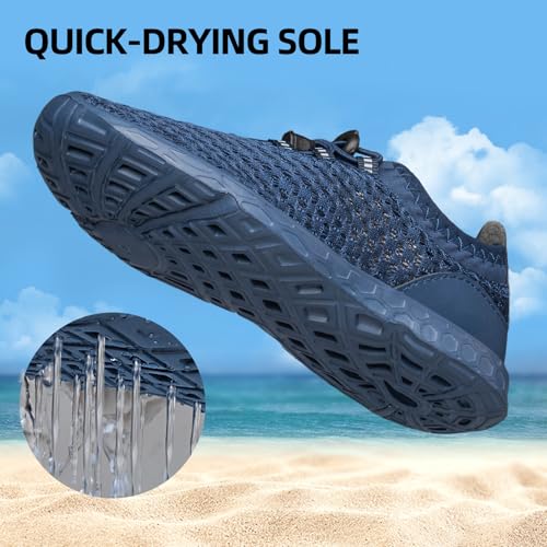 Image of DOUSSPRT Water Shoes for Kids Boys Girls Quick Dry Beach Sports Swim Pool Aqua Shoes for Toddler /Little Kid /Big Kid