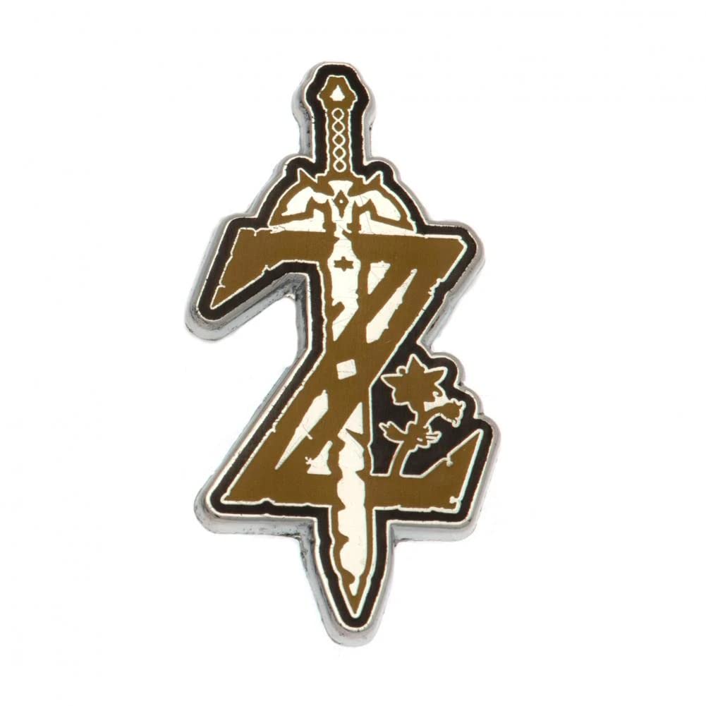 Paladone Unisex Multicolour Zelda Master Sword Enamel Pin Badge | Official Legend Of Zelda Nintendo Brooch | Perfect For Collectors, Fans And Friends, Golden, Standard