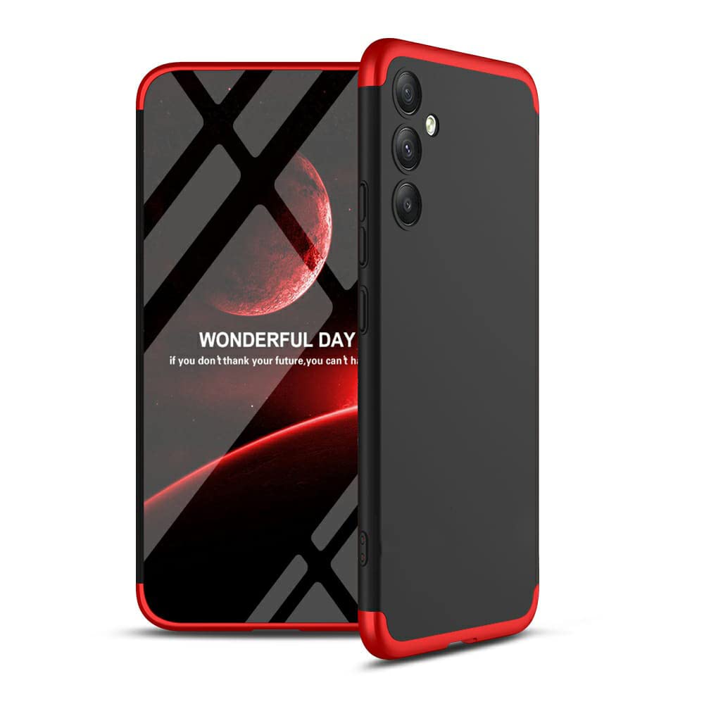 Spazy Case® Samsung Galaxy A14 5G Cover Case Ull Body 3 in 1 Slim Fit Complete 3D 360 Degree Protection Hybrid Hard Bumper Back Case Cover with Stand for Samsung Galaxy A14 5G -Black & Red (B0C4XZ1FKY) Amazon Price History, Amazon Price Tracker